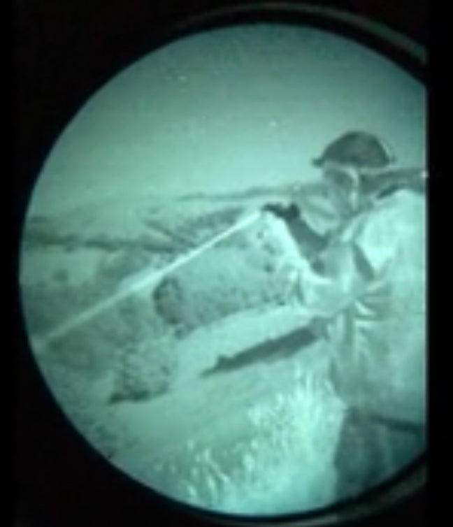 WHAT DO IR ILLUMINATORS LOOK LIKE AT NIGHT